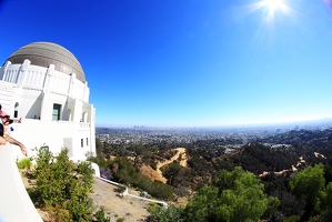 Fisheye view at Griffith Observatory