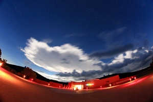 McDonald Observatory at night