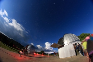 Telescopes, meteor and lightning