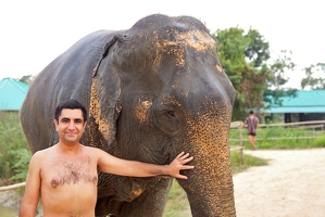 Me at the Elephant Sanctuary